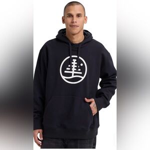 Burton Family Tree Black Graphic Hoodie, size large